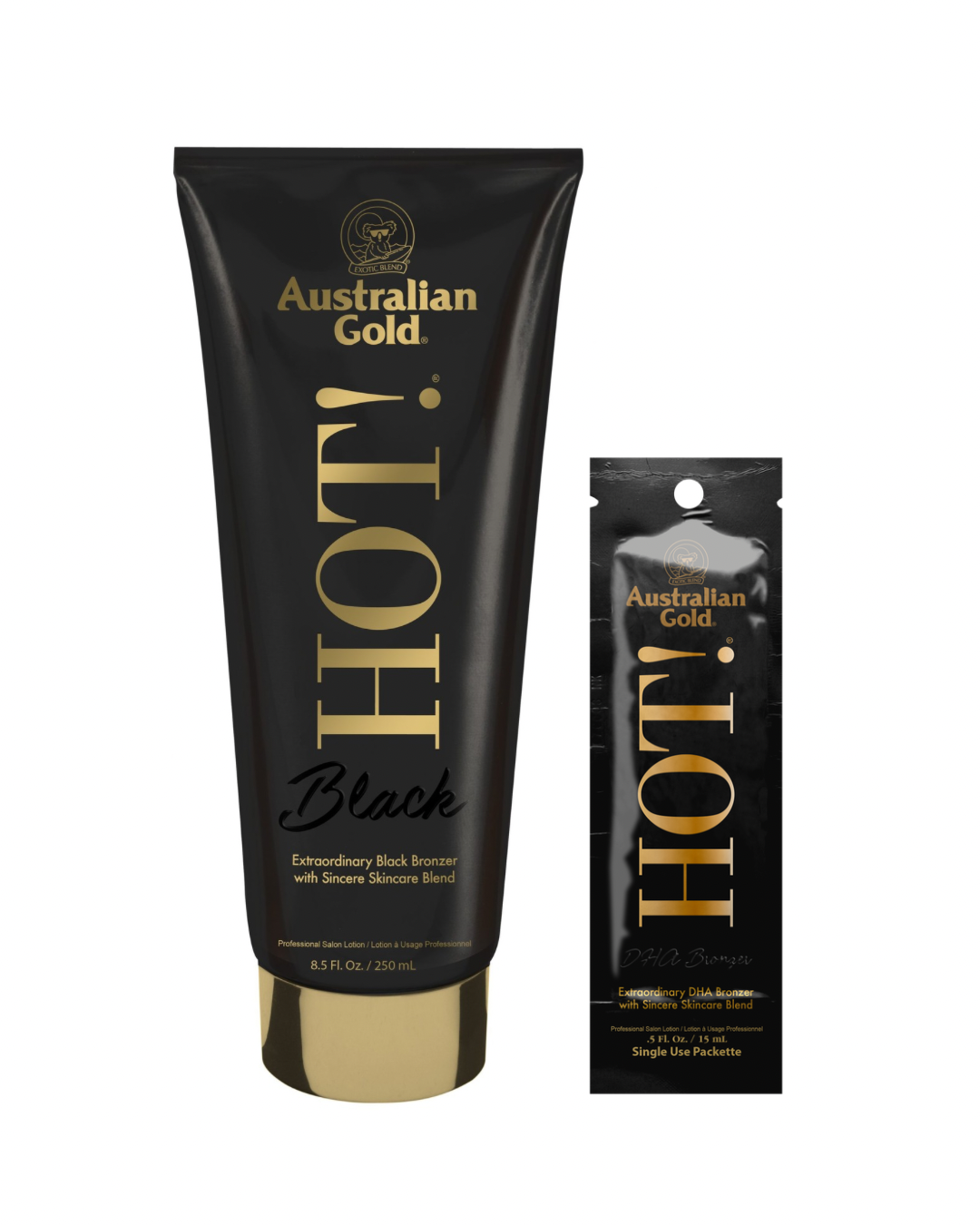 RETAIL - Australian Gold HOT! Black Bottle 15ml - AGHBB21- الذهب الأسترالي ساخن! زجاجة سوداء 15 مل